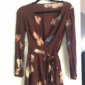 Urban Outfitters Ecote Long Sleeve Mini Dress